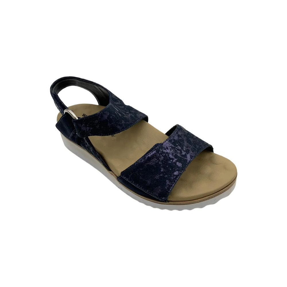 Walking Cradles Women's Huntly Sandals Navy/Gray/Metallic - Wide